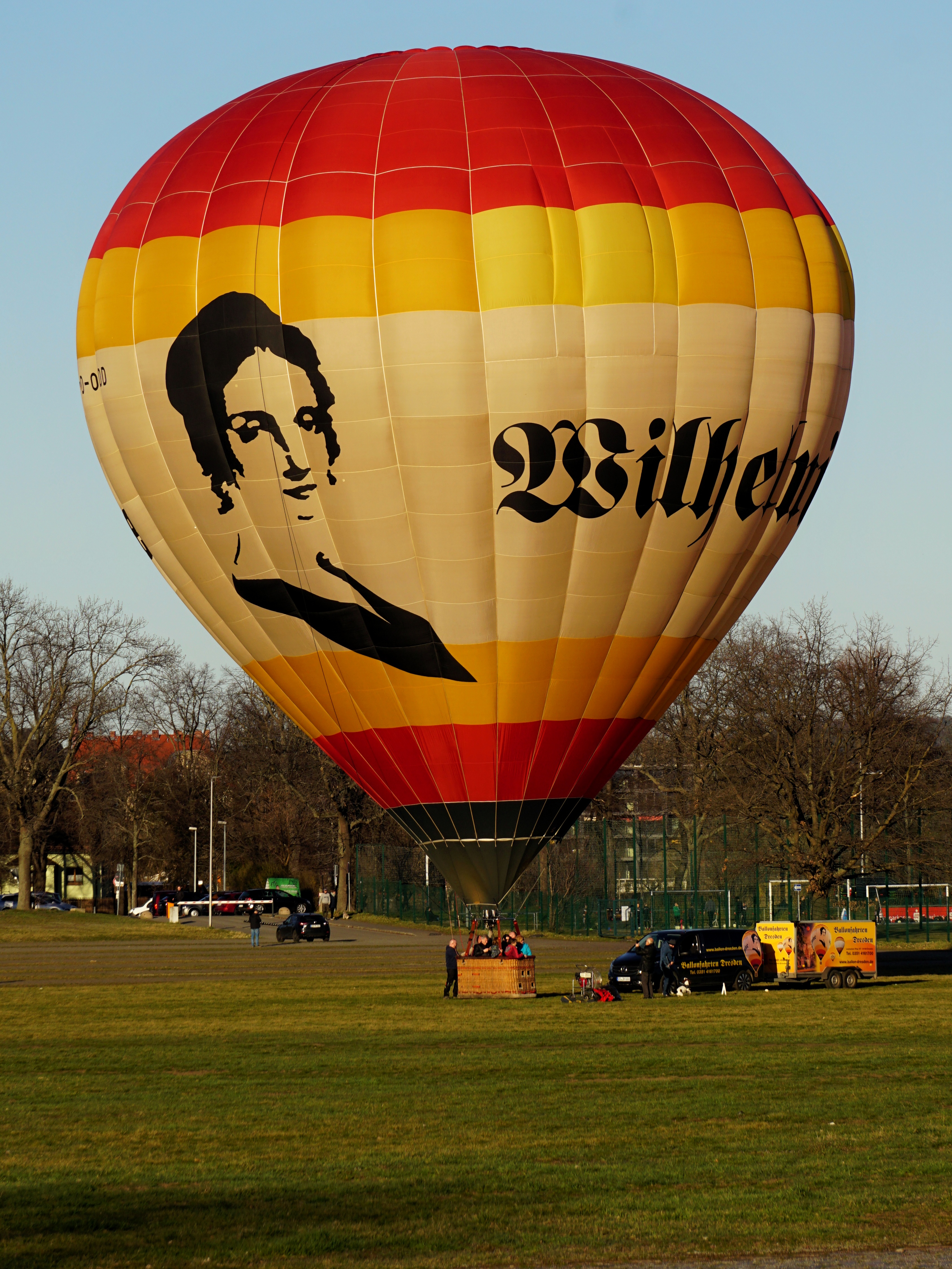 Ballon kurz vorm Start