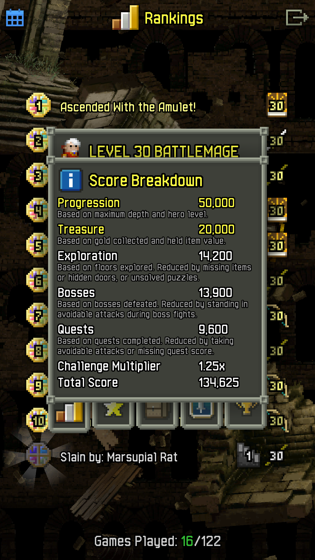 Points… could have been great if cleared, but wasn't 