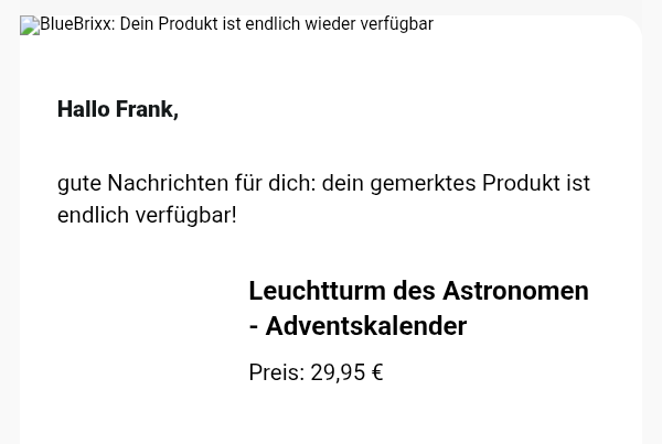 Die Mail von BlueBrixx

es geht um einen Adventskalender