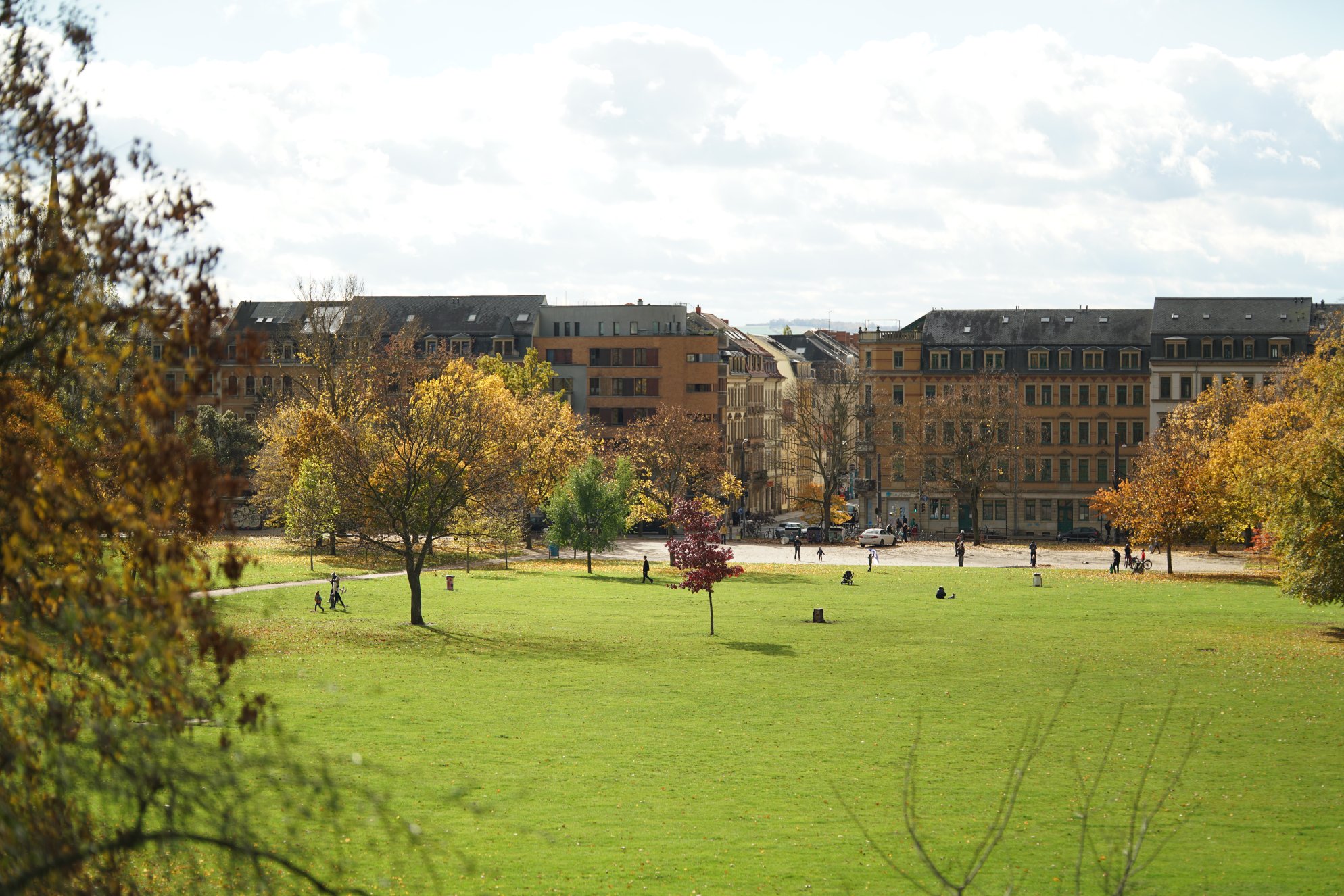 Selber Park, Blick Richtung Alaunstraße