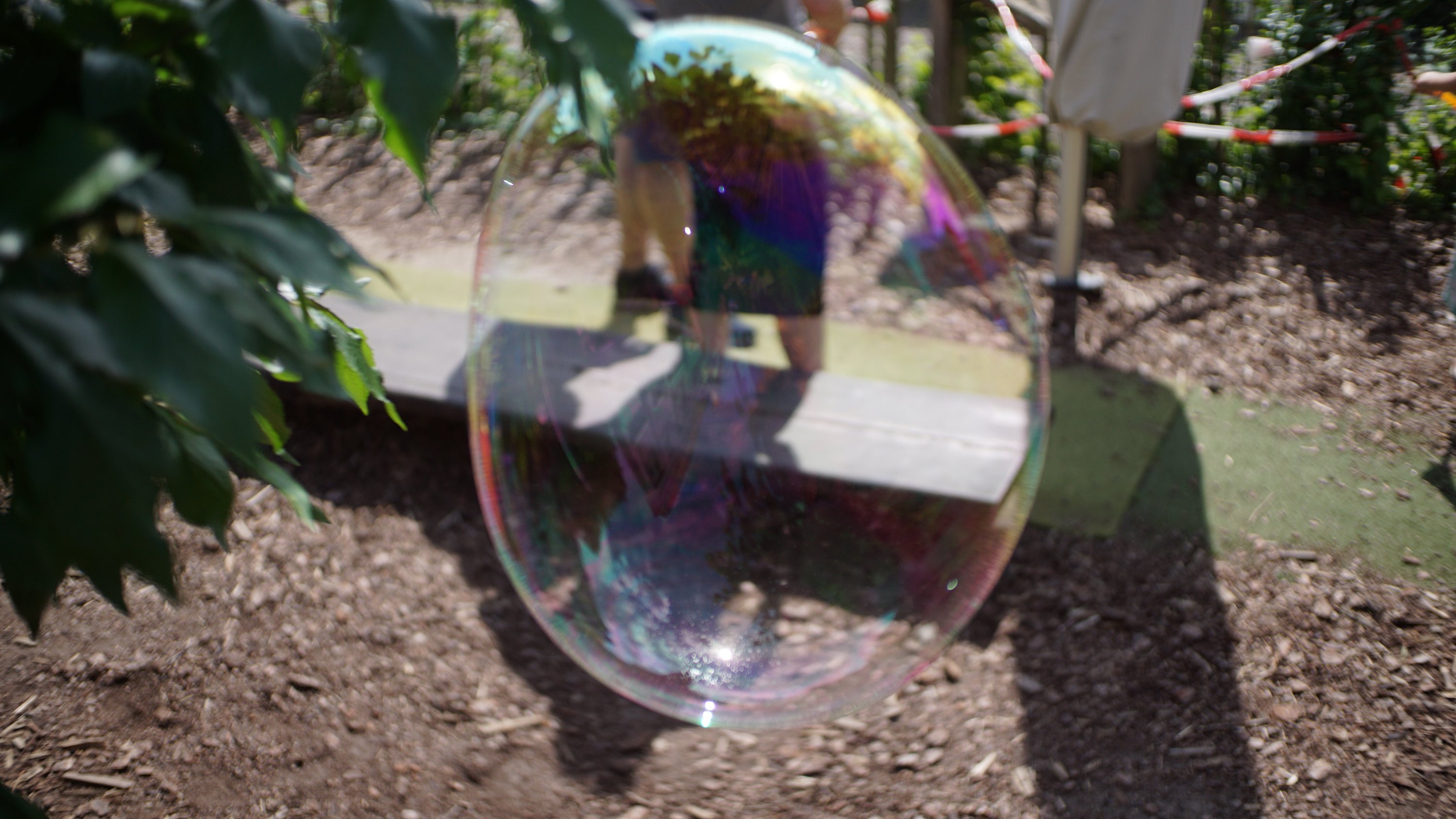 Sehr große Seifenblase